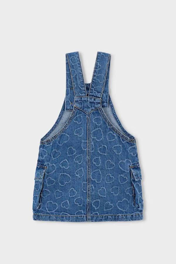 Mayoral Yazlık Kız Çocuk Denim Kot Elbise - 3