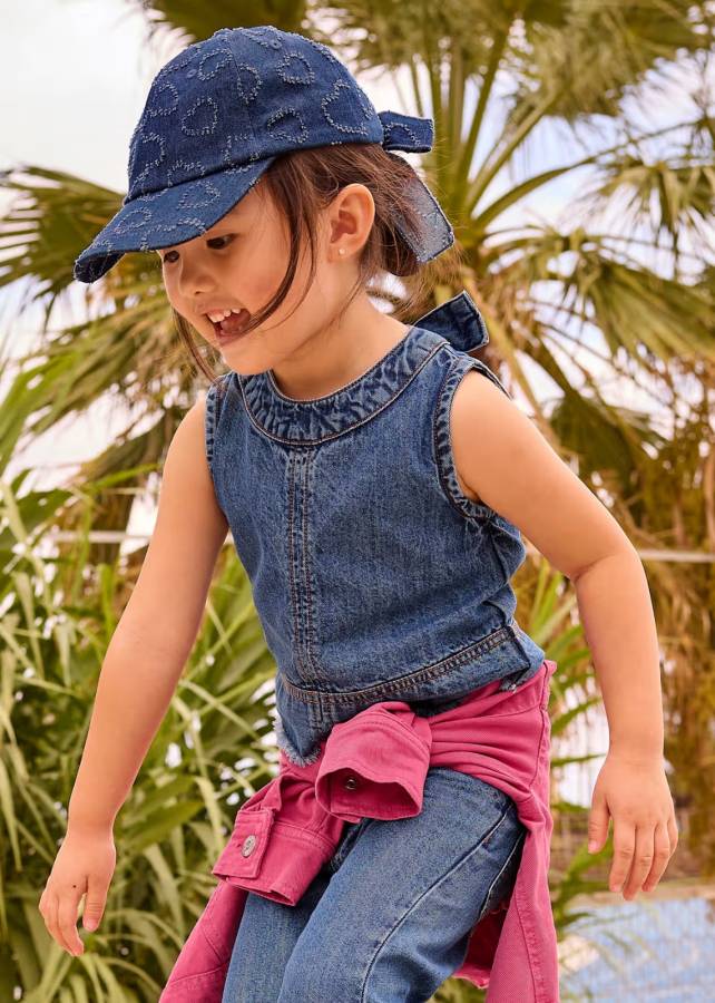 Mayoral Yazlık Kız Çocuk Kot Crop - 1