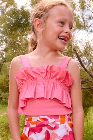 Mayoral Yazlık Kız Çocuk Pembe Crop