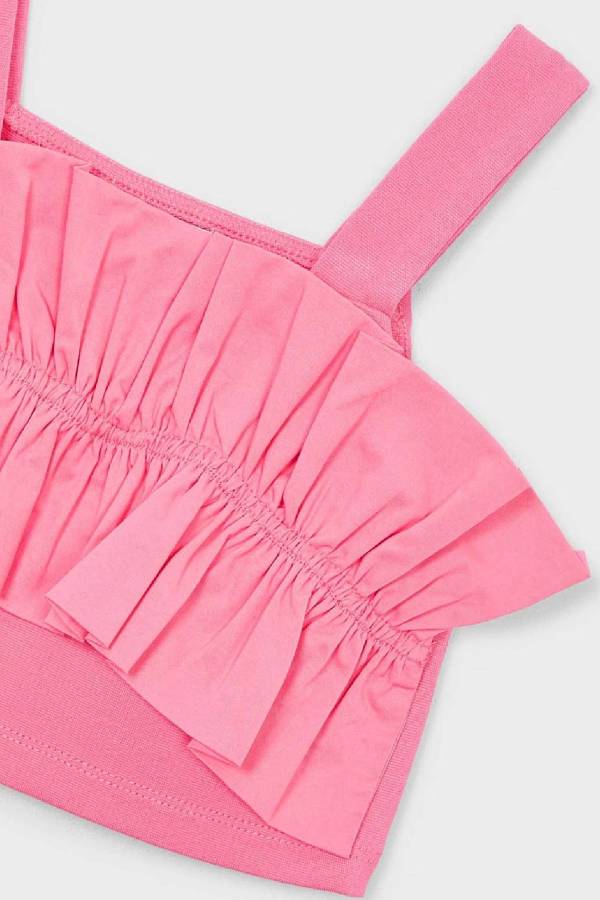 Mayoral Yazlık Kız Çocuk Pembe Crop - 4