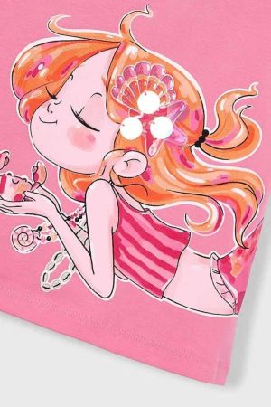 Mayoral Yazlık Kız Figürlü Elbise Pembe - 3