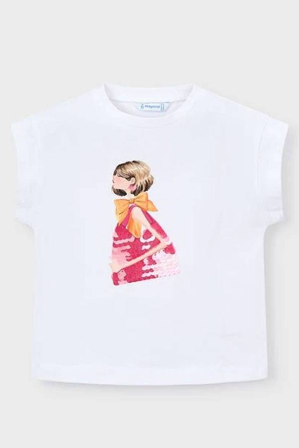 Mayoral Yazlık Kız Kısa Kol Figürlü T-shirt - 3