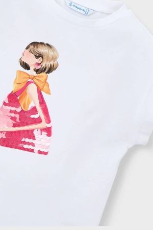 Mayoral Yazlık Kız Kısa Kol Figürlü T-shirt - 5