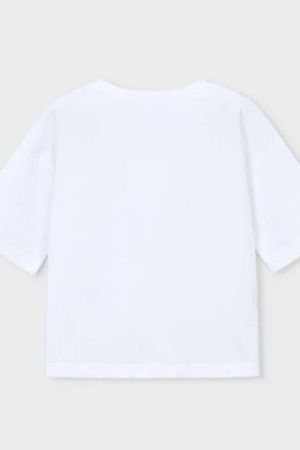 Mayoral Yazlık Kız Kısa Kol T-shirt Ekru - 5