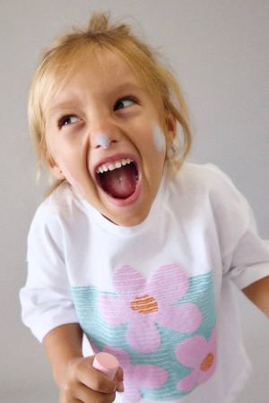 Mayoral Yazlık Kız Kısa Kol T-shirt Ekru - 3