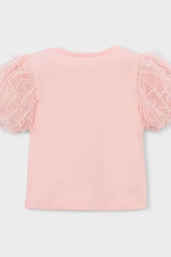 Mayoral Yazlık Kız Kısa Kol T-shirt Pembe - 5