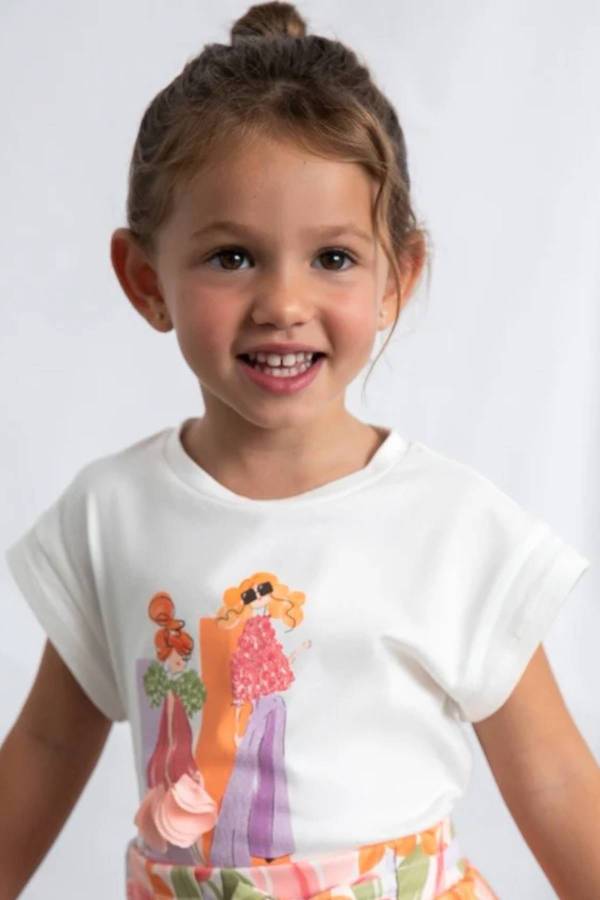 Mayoral Yazlık Kız Kısa Kol T-shirt Renkli - 2