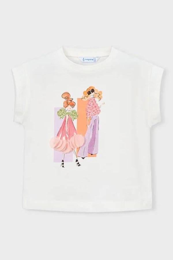 Mayoral Yazlık Kız Kısa Kol T-shirt Renkli - 3