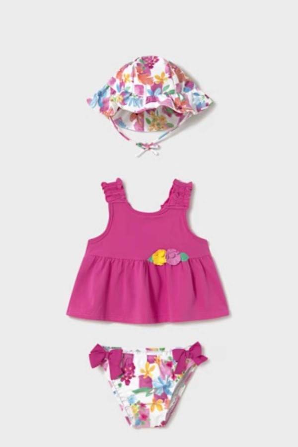 Mayoral Yazlık Kız Mayo Şapka T-shrit 3'lü Set - 1