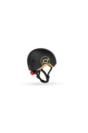 Scoot and Ride Helmet Bebek Kaskı XXS-S Black&Gold - 4