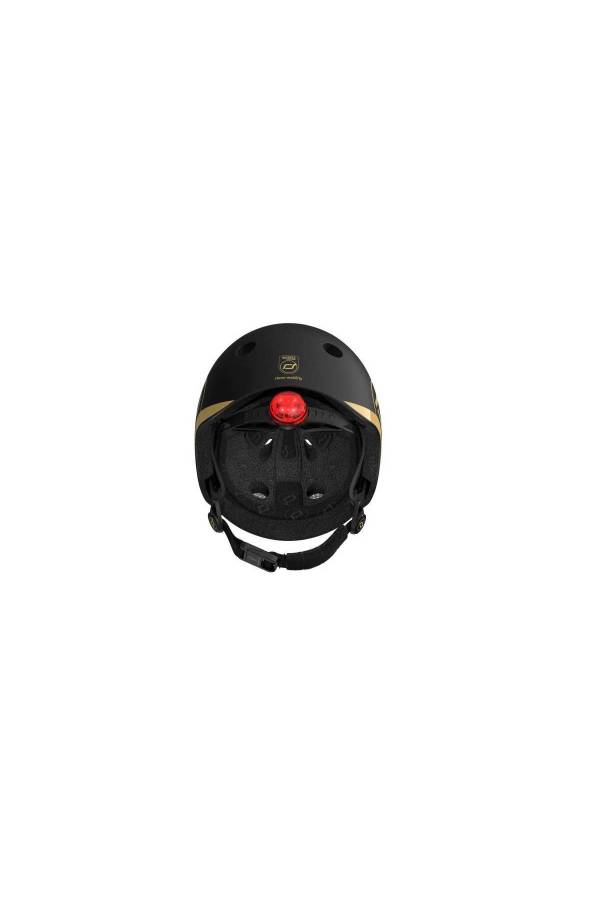 Scoot and Ride Helmet Bebek Kaskı XXS-S Black&Gold - 5