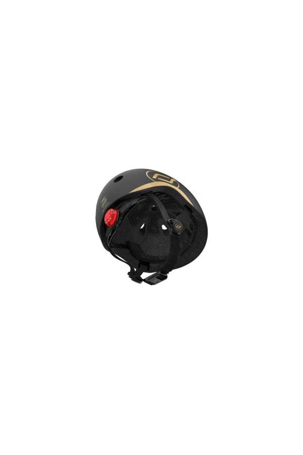 Scoot and Ride Helmet Bebek Kaskı XXS-S Black&Gold - 6