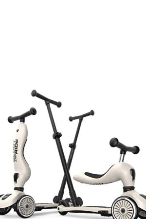 Scoot And Ride Push and Go Ash Açık Gri Ebeveyn Kontrollü Çocuk Scooter