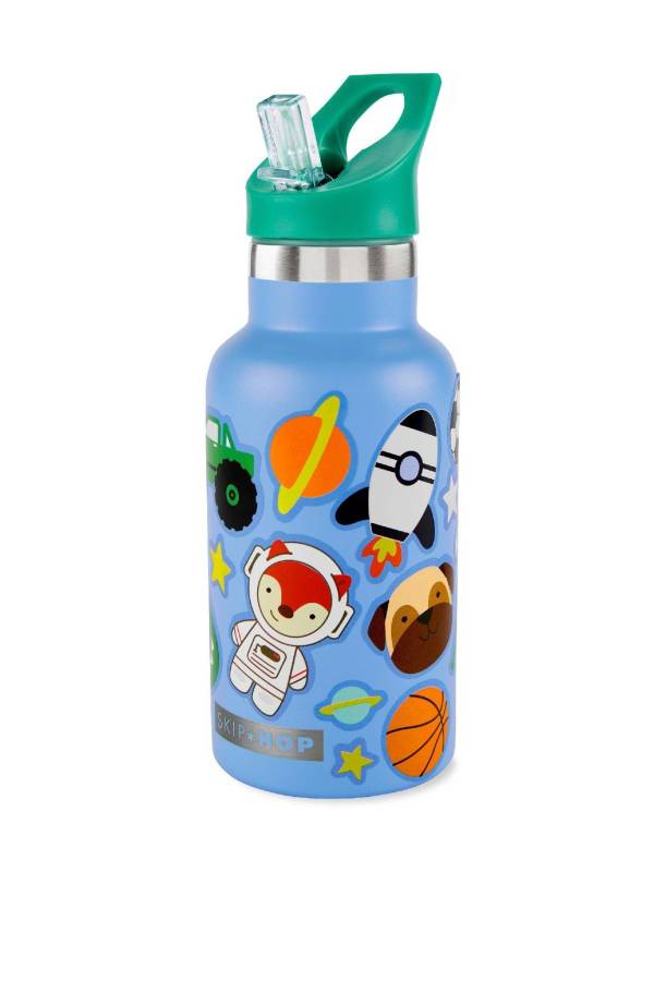 Skip Hop Spark Style Paslanmaz Çelik Stickerlı Suluk Mavi Orjinal - 1
