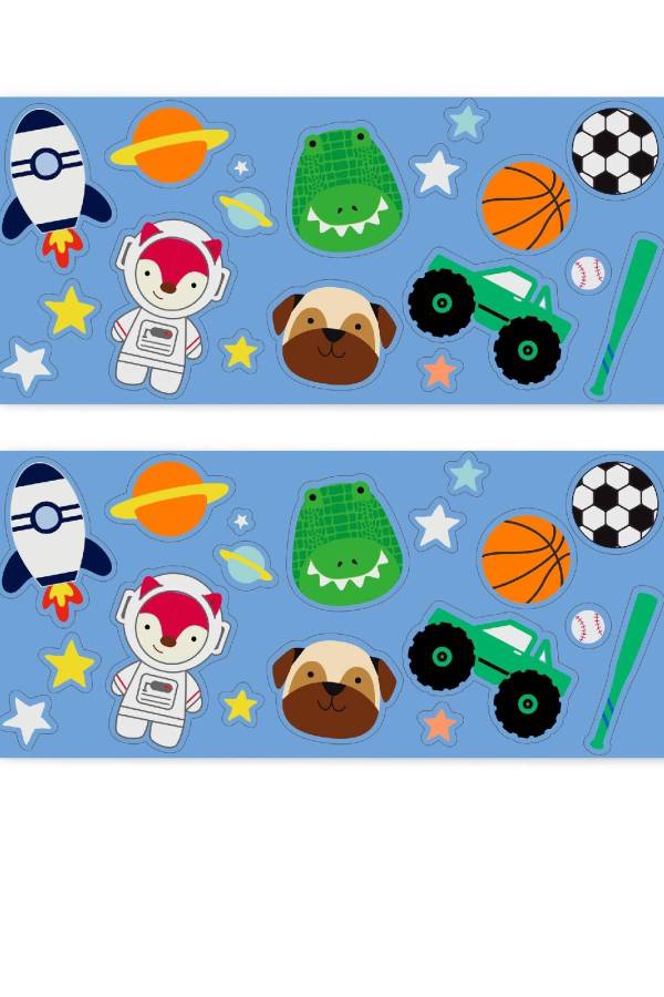 Skip Hop Spark Style Paslanmaz Çelik Stickerlı Suluk Mavi Orjinal - 4