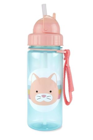 Skip Hop Zoo Pipetli Bardak 390 ml Kedi Pembe - 2