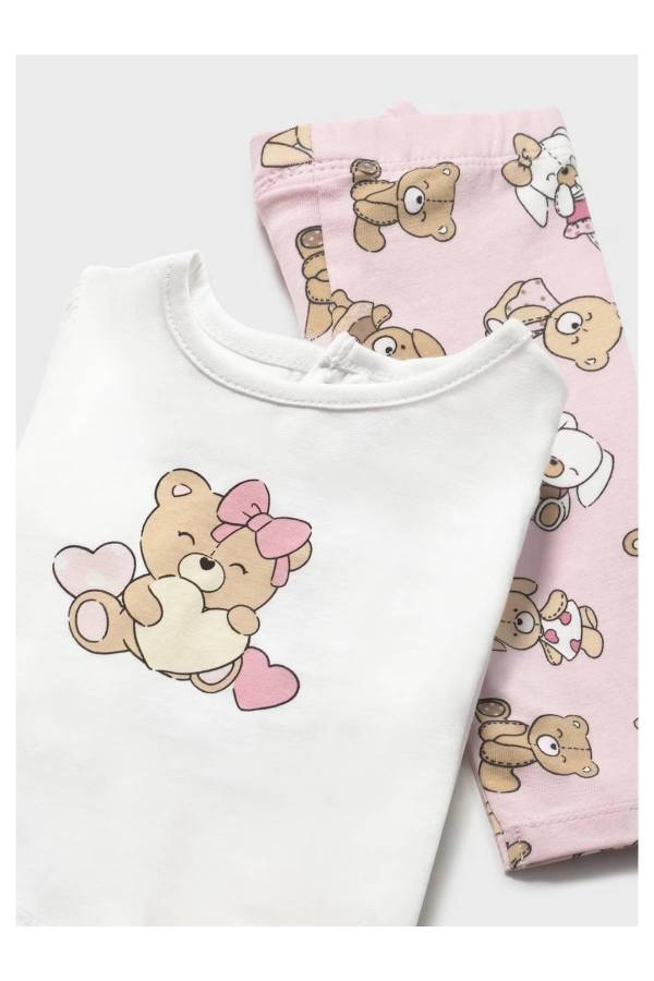 Yazlık Bebek 4'lü tayt Bluz Set - 4
