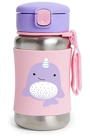 Zoo Pipetli Paslanmaz Çelik Suluk Narwhal